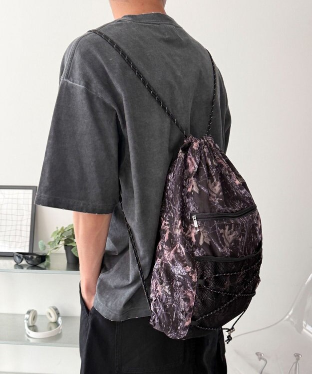 WEGO 【ユニセックス着用ITEM】コードデザインナップサック 柄1