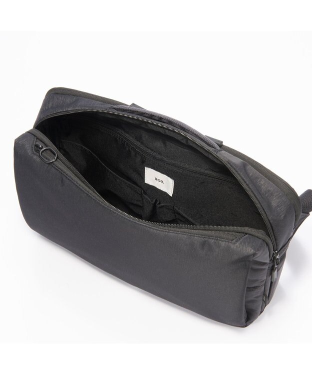 ACE BAGS & LUGGAGE ace. エース ハンスリーSDH ショルダーバッグ ボディバッグ B5ファイル 杢調生地  67791 ブラック