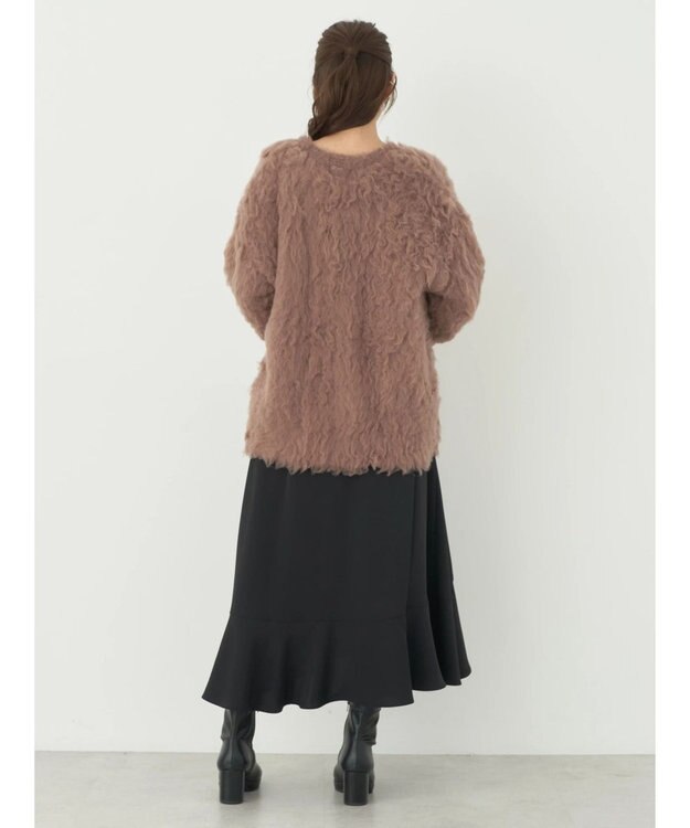 earth music&ecology ラッフルフリルイレヘムスカート Black