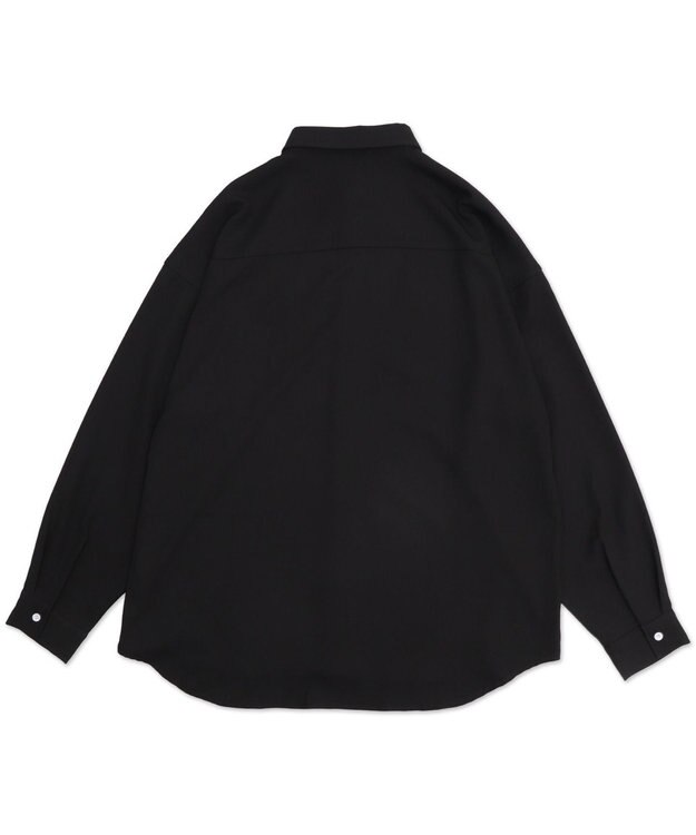 WEGO アムンゼンワンポイントBIGシャツ（LS） ブラック