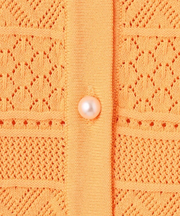 組曲 【2SET・WEB限定】編地ニット ツインセット ライトオレンジ系