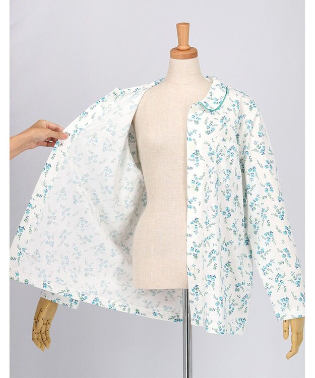 Wing パジャマ 長袖 長ズボン 綿混天竺素材 レディース EP7035 ウイング／ワコール メロン