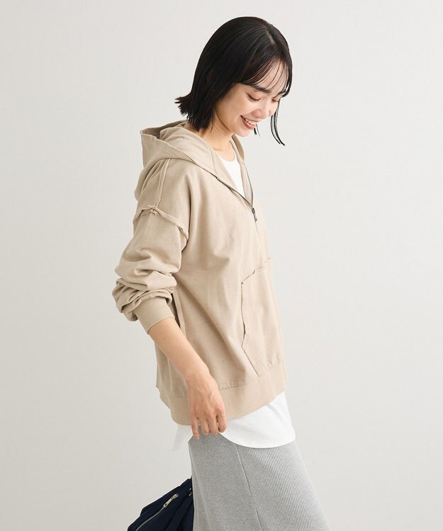 Green Parks ピグメントパーカー Beige