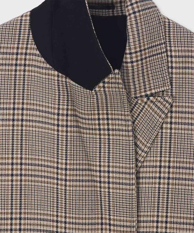 Paul Smith クラシックチェック ロングコート サンドブラウン