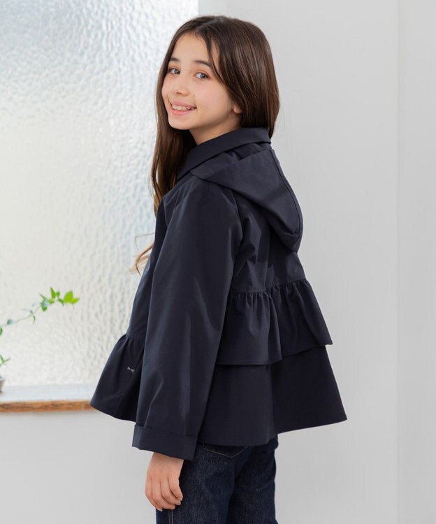 組曲 KIDS 【110-140㎝】【撥水】フリル マウンパ ネイビー