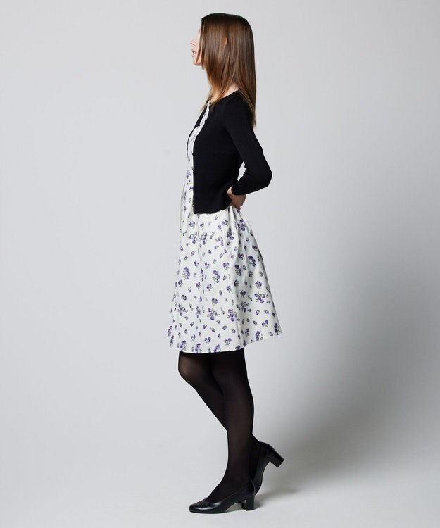 TOCCA 【洗える】SILK RIB CARDIGAN カーディガン ブラック系