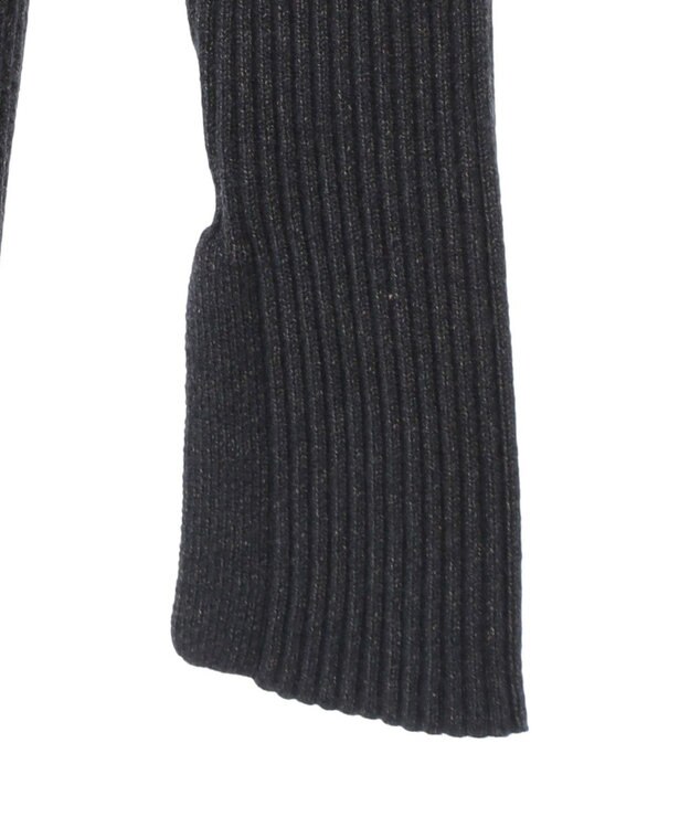 CRAFT STANDARD BOUTIQUE 襟付きニットコンパクトカーディガン Navy