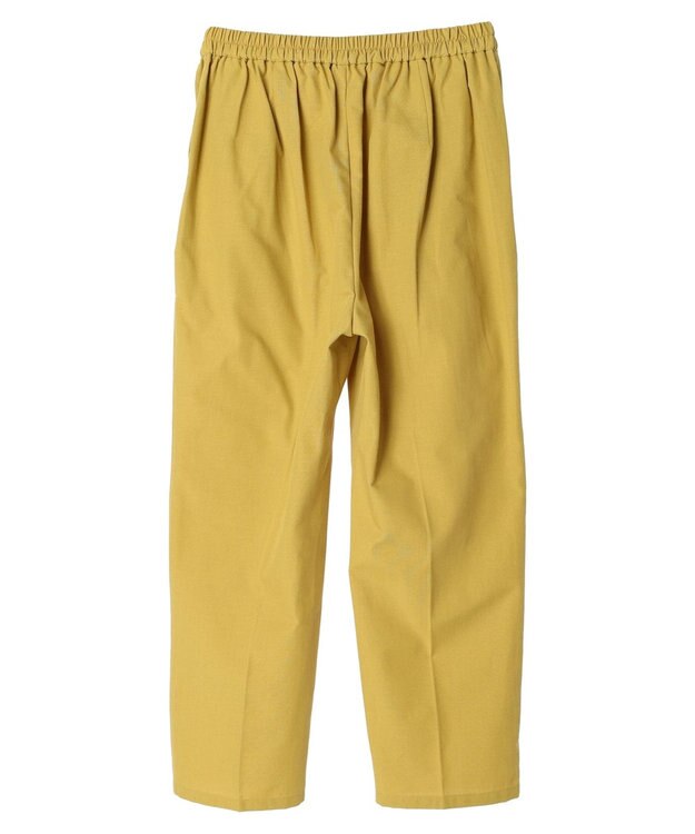 Green Parks 綿麻混イージーテーパードパンツ Yellow