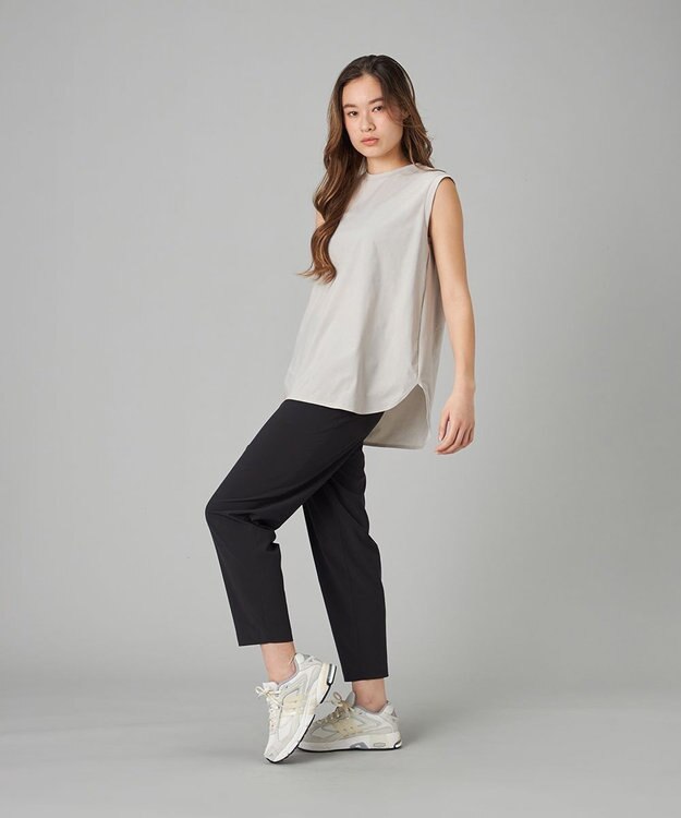 Chacott Chacott BALANCE EasyCare+ノースリーブＴシャツ グレージュ
