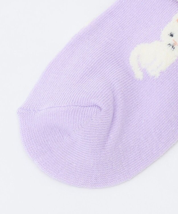 ANY KIDS 【3点セット】ソックス （ネコ・リボン） ラベンダー