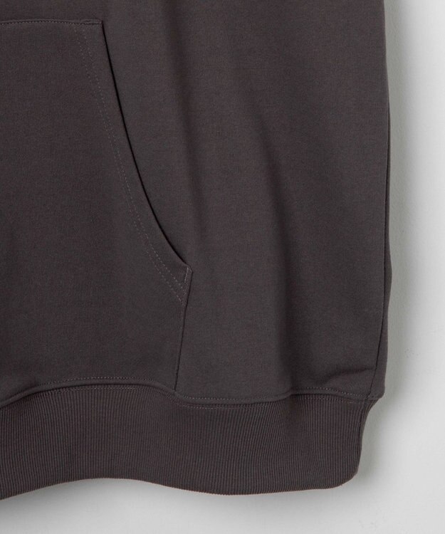 WEGO 【ユニセックス着用ITEM/手洗い可】ロゴノースリーブパーカー スミクロ