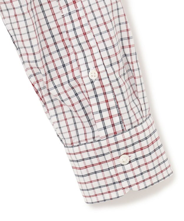 J.PRESS MEN ポプリンマルチチェック ボタンダウンシャツ ワイン系3