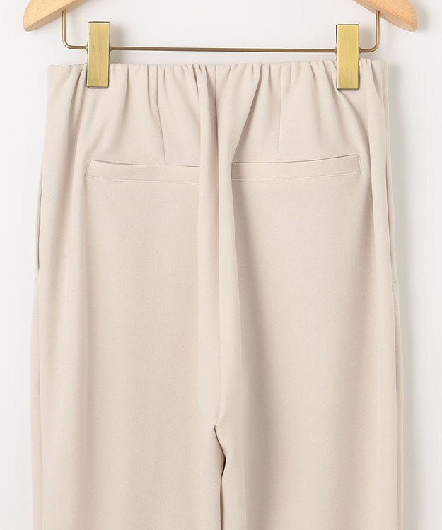 組曲 【接触冷感・吸湿冷感・UVカット】スタイルアップジャージー パンツ サンドベージュ系