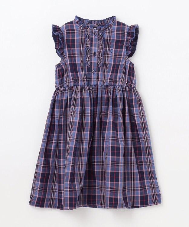 組曲 KIDS 【110-140㎝】ブリティッシュ ワンピース パープル系3