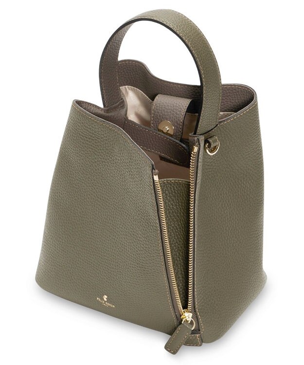 PELLE BORSA 2ウェイショルダーバッグ Reinette レネット 4741 カーキ