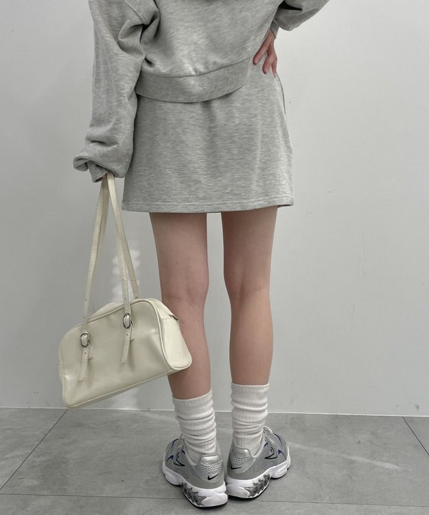 WEGO スウェットミニスカート 杢グレー