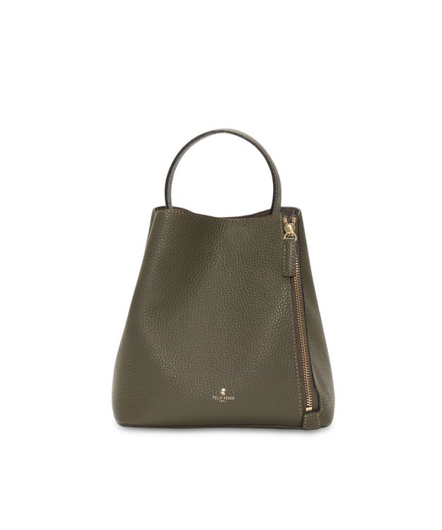 PELLE BORSA 2ウェイショルダーバッグ Reinette レネット 4741 カーキ