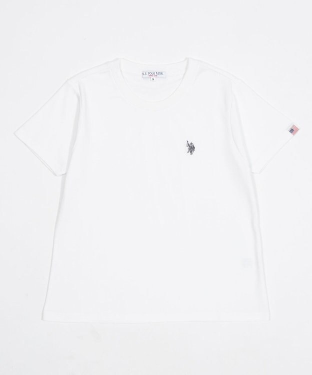 WEGO 【SMLサイズ展開】U.S. POLO ASSN.別注コンパクトTシャツ ホワイト
