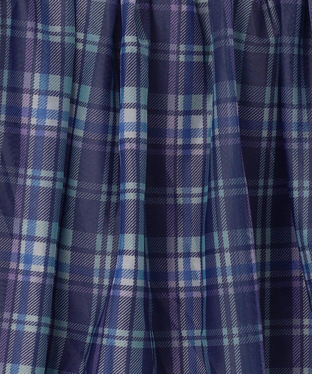 ANY KIDS チュール スカッツ ネイビー×チェック