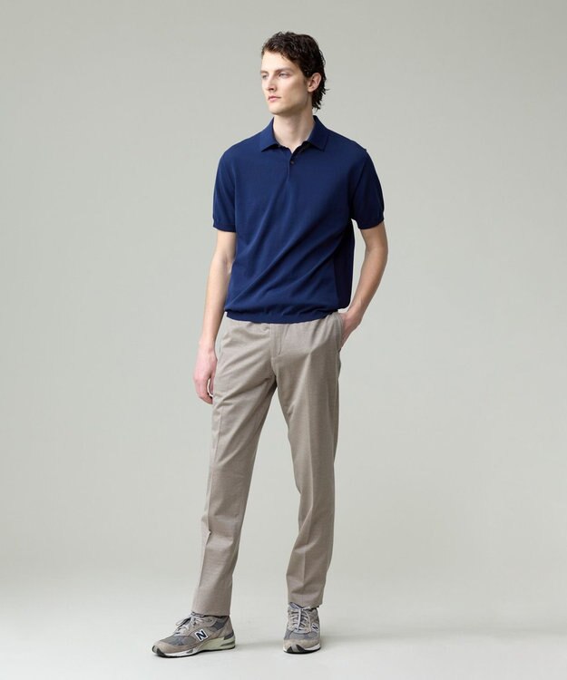 J.PRESS MEN 【ストレッチ / ウォッシャブル可 】布帛ライクスマートジャージー パンツ ベージュ系