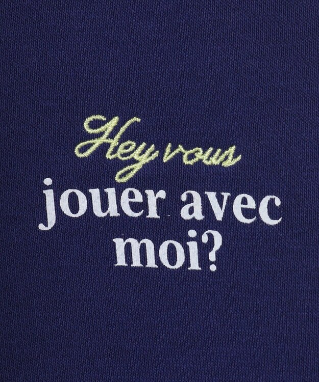 earth music&ecology アソートロゴフーディー Blue