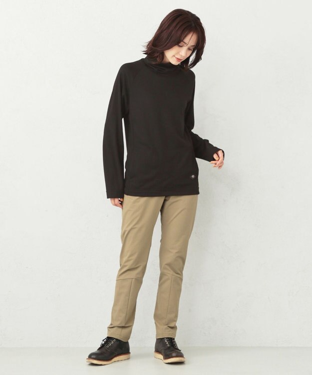 JOSEPH ABBOUD MOUNTAIN 【UNISEX】ウォッシャブルウールタートルネック ブラック系