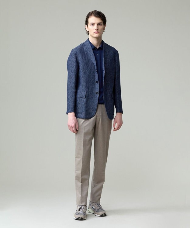 J.PRESS MEN 【ストレッチ / ウォッシャブル可 】布帛ライクスマートジャージー パンツ ベージュ系