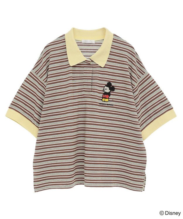 Green Parks Ｍｉｃｋｅｙ　ｆｒｉｅｎｄ　／　ワンポイントショートポロ Border