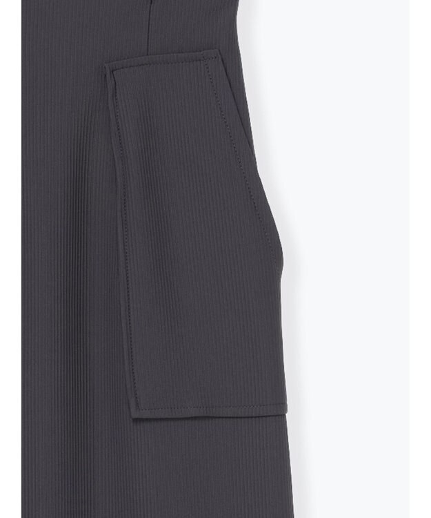 Te chichi フロントZIPトリコットタイトスカート チャコールグレー