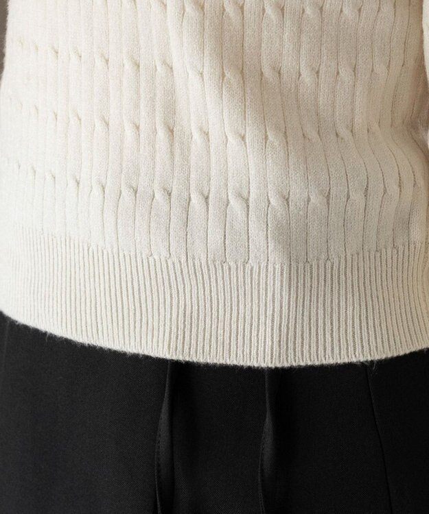 WEGO 【WEB限定/25年秋冬新作】別注USPOLOヘンリーネックニットPO ホワイトアイボリー