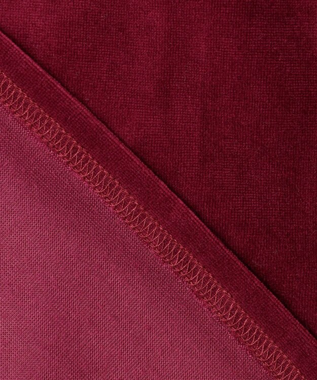 Feroux 【古畑星夏さん着用】ギャザーショルダーベロア プルオーバー ワイン系