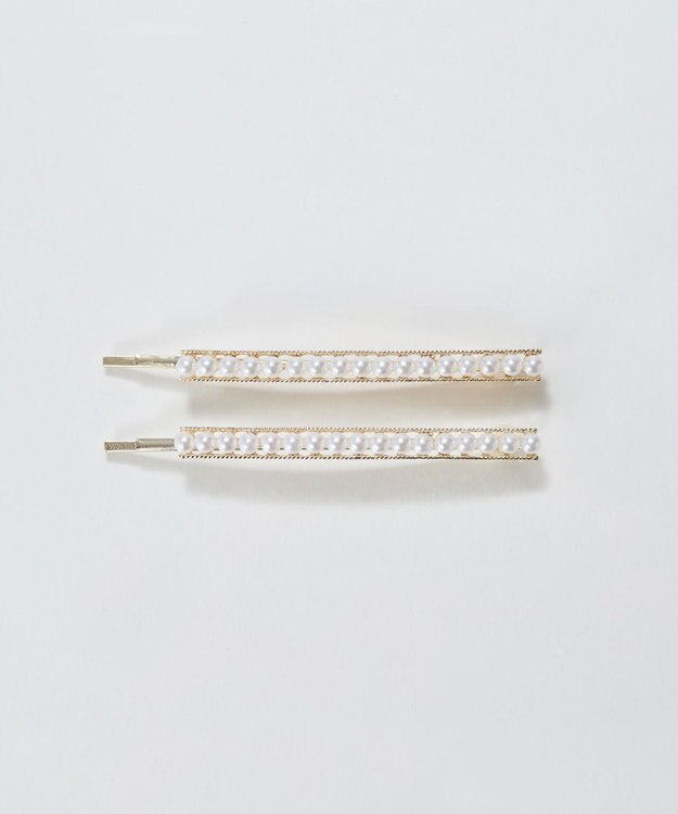 Phoebe 2setプチパールヘアピン ホワイト