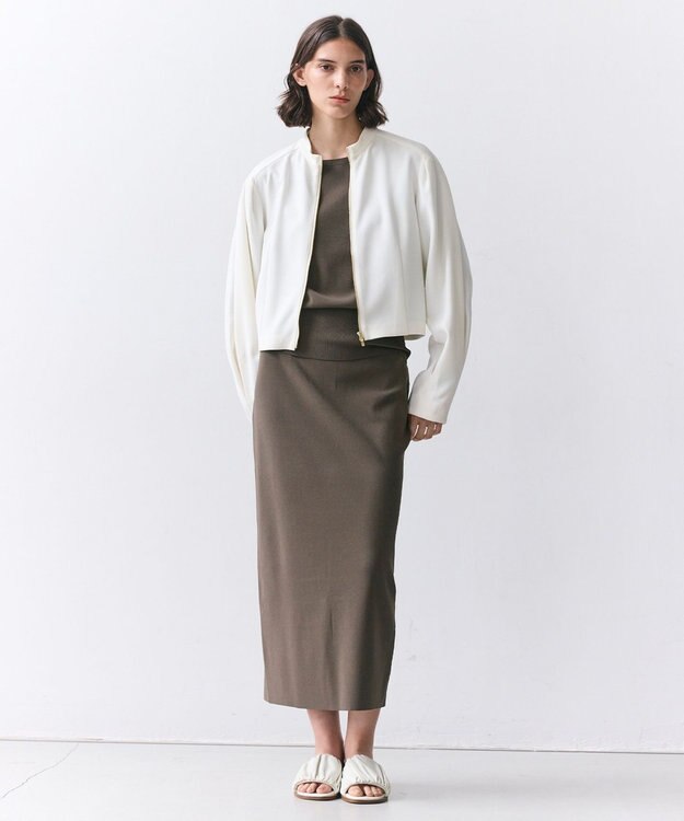 BEIGE， LAURA / ドライタッチ ストレッチニットプルオーバー Khaki