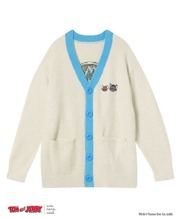 une nana cool トムとジェリー × une nana cool　ユニセックスカーディガン ベージュ