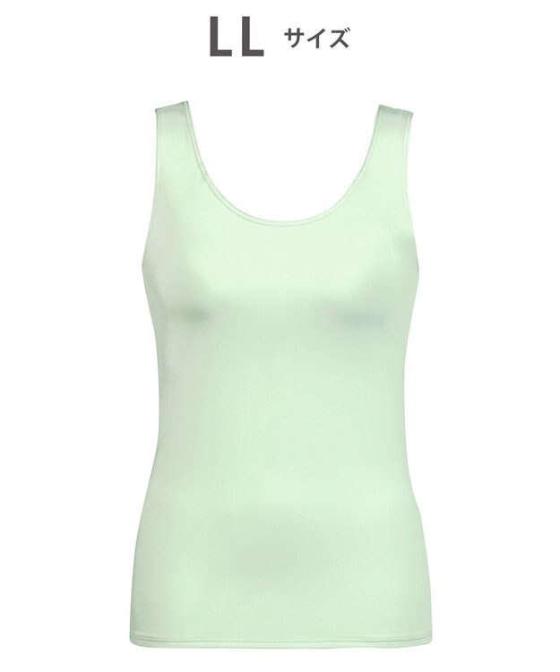 Wing インナー カップ付きノースリーブ 【シンクロブラトップ】 ラクなのにきれいなバストシルエット ウイング／ワコール ET1151 オリーブ