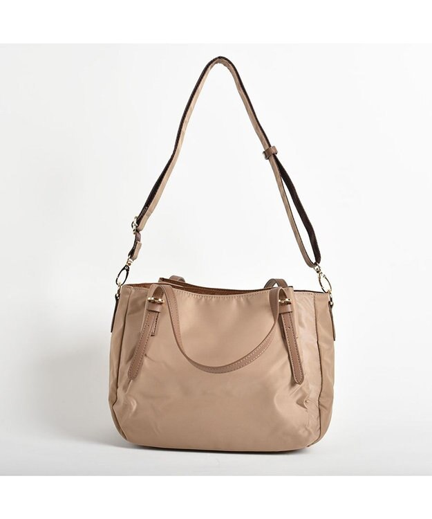 LA BAGAGERIE 【MONICA】ナイロン2WAYトートバッグ Sサイズ ベージュ