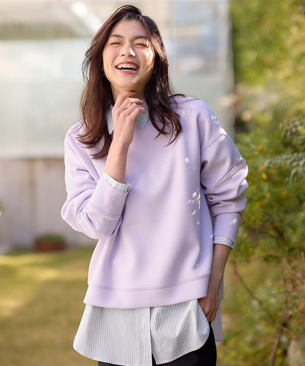 ANY 【洗濯機可】ダンボールプルオーバー ラベンダー