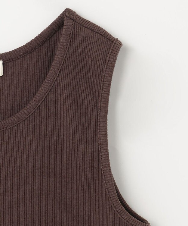 NAVE 【Nave　洗える】ベアテレコタンクトップ ダークブラウン系