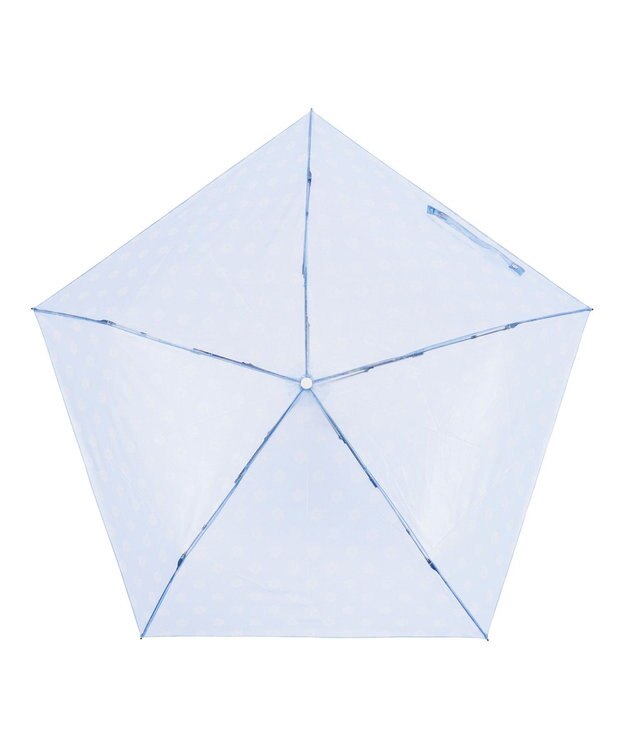 MOONBAT 【超軽量】estaa ビニール折りたたみ傘 91g TPU トリコット デイジー 簡単開閉 スカイブルー