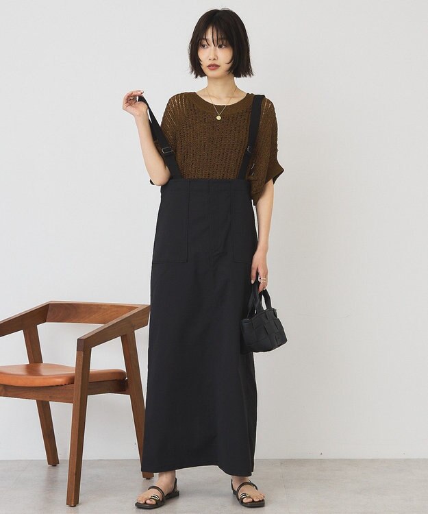 AMERICAN HOLIC 【マルチ機能】フロントZIPツイルジャンスカ Black