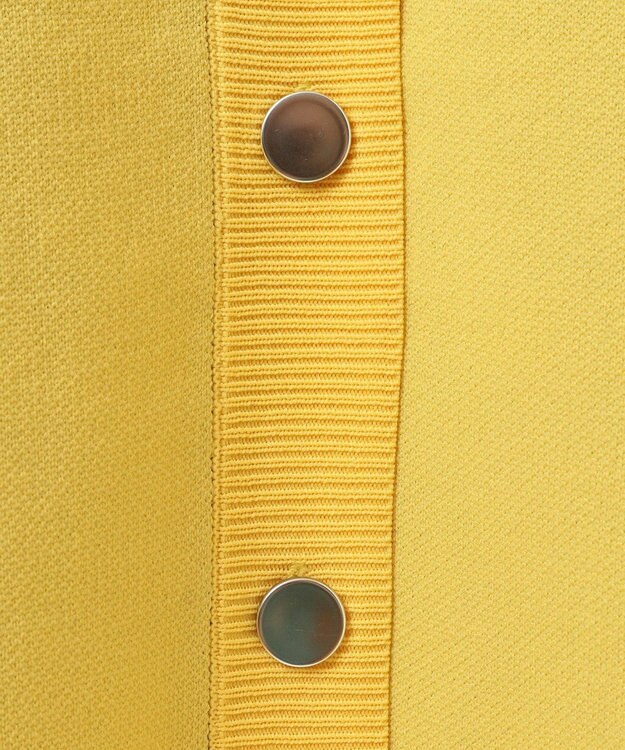 Green Parks Ｍｉｆｆｙ／フェイスジャガードニットカーディガン Yellow