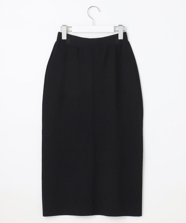 自由区 【WEB限定/洗える/セット着用可】レーヨンストレッチ タイトスカート ブラック系