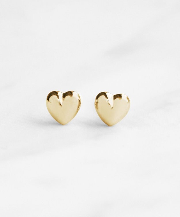 TOCCA 【WEB限定】WITH HEART MINI PIERCED EARRINGS K10 ピアス イエローゴールド系