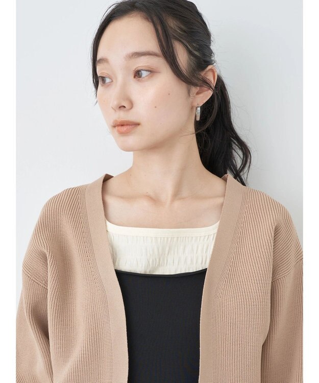 earth music&ecology バックリボンボレロ Beige