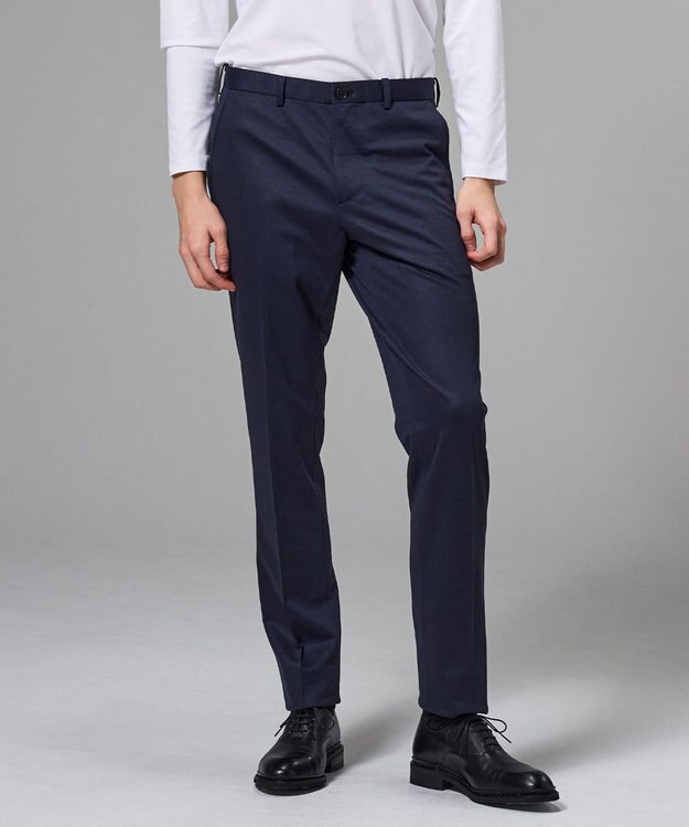 JOSEPH HOMME スプリングウールジャージー    テーパードパンツ / CITY ネイビー系