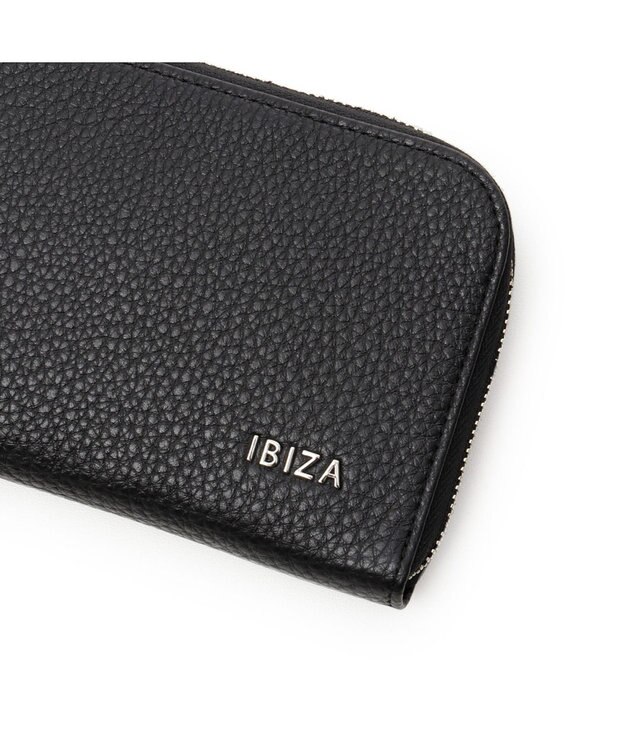IBIZA アニマーダ　牛革　L字ファスナー長財布（パンダ） 黒