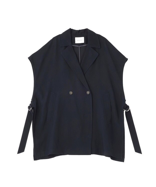 AMERICAN HOLIC 【花粉防止加工】サイドスリットベスト Dark Navy