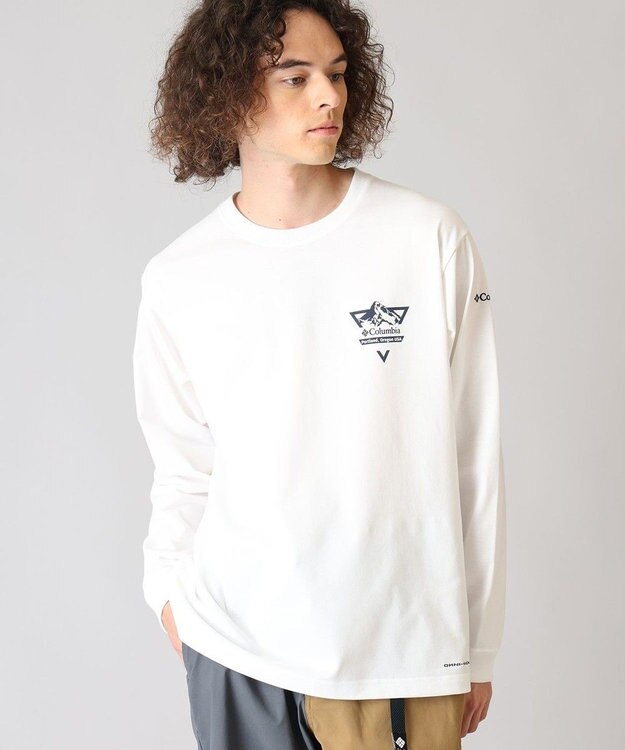 Columbia Columbia/ アーバンハイクグラフィックロングスリーブTシャツ /コロンビア Sea Salt Front Print