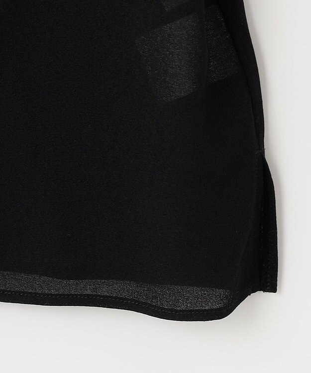 ANY SIS 【前後着用可能】シアー2WAYボウタイ プルオーバー ブラック