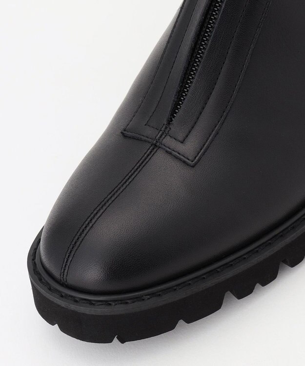 23区 センター ジップ ブーツ ブラック系